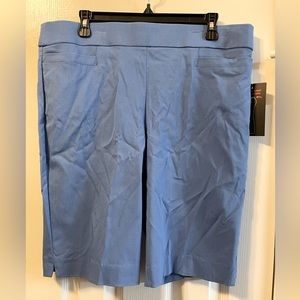 Women’s Briggs Slimming Tummy Shorts, Size 14, Blue, NWT